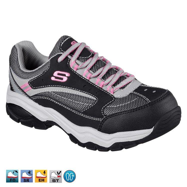 Zapato de seguridad Skechers Biscoe talla 39 rosado-0