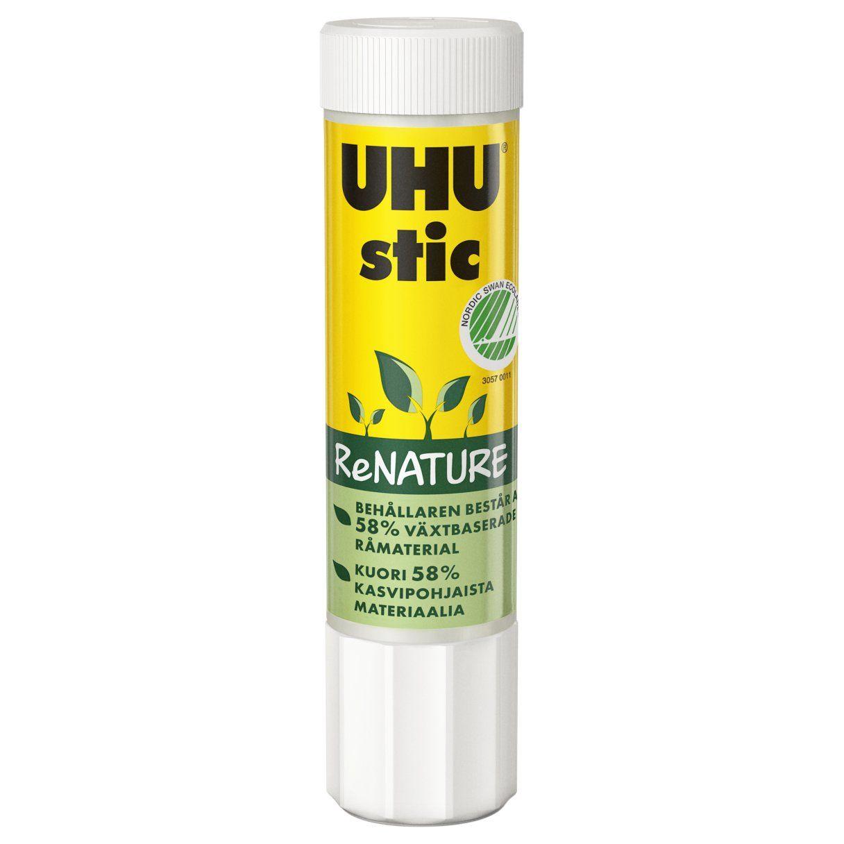 Adhesivo en barra UHU Stic Renature 21 g con 98% ingredientes naturales-1