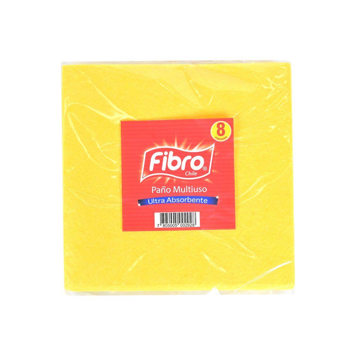 Paño absorbente Fibro multiuso 38x40 cm 8 unidades-1