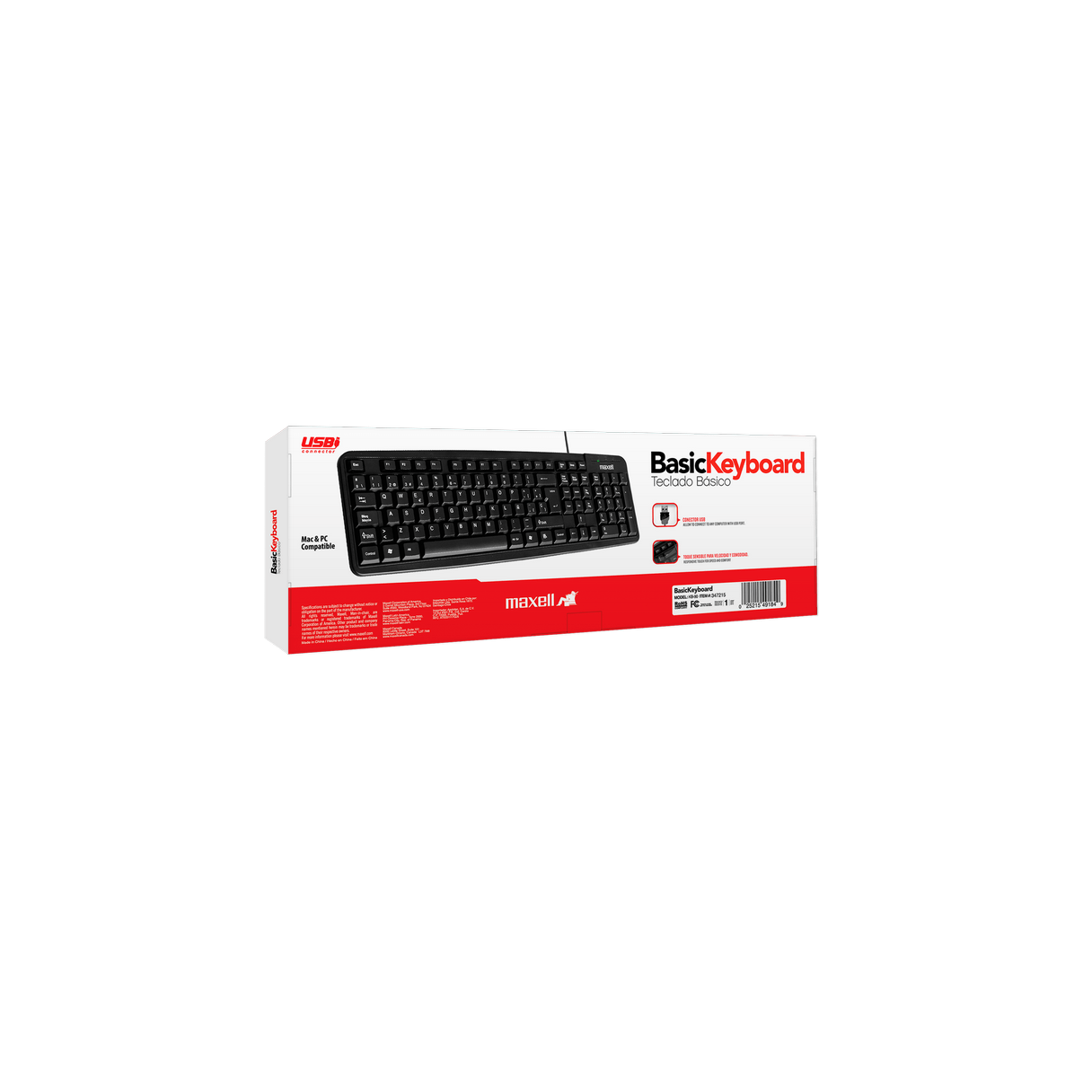 Teclado Maxell KB-90 básico negro-2