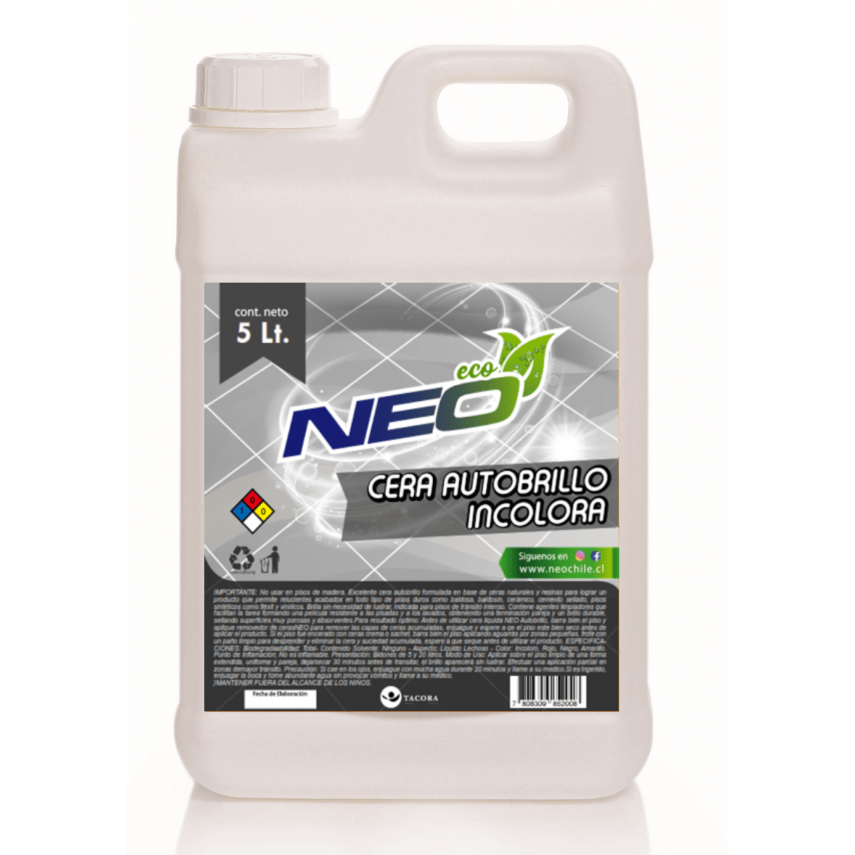 Cera líquida NEO autobrillo 5 L incolora-1