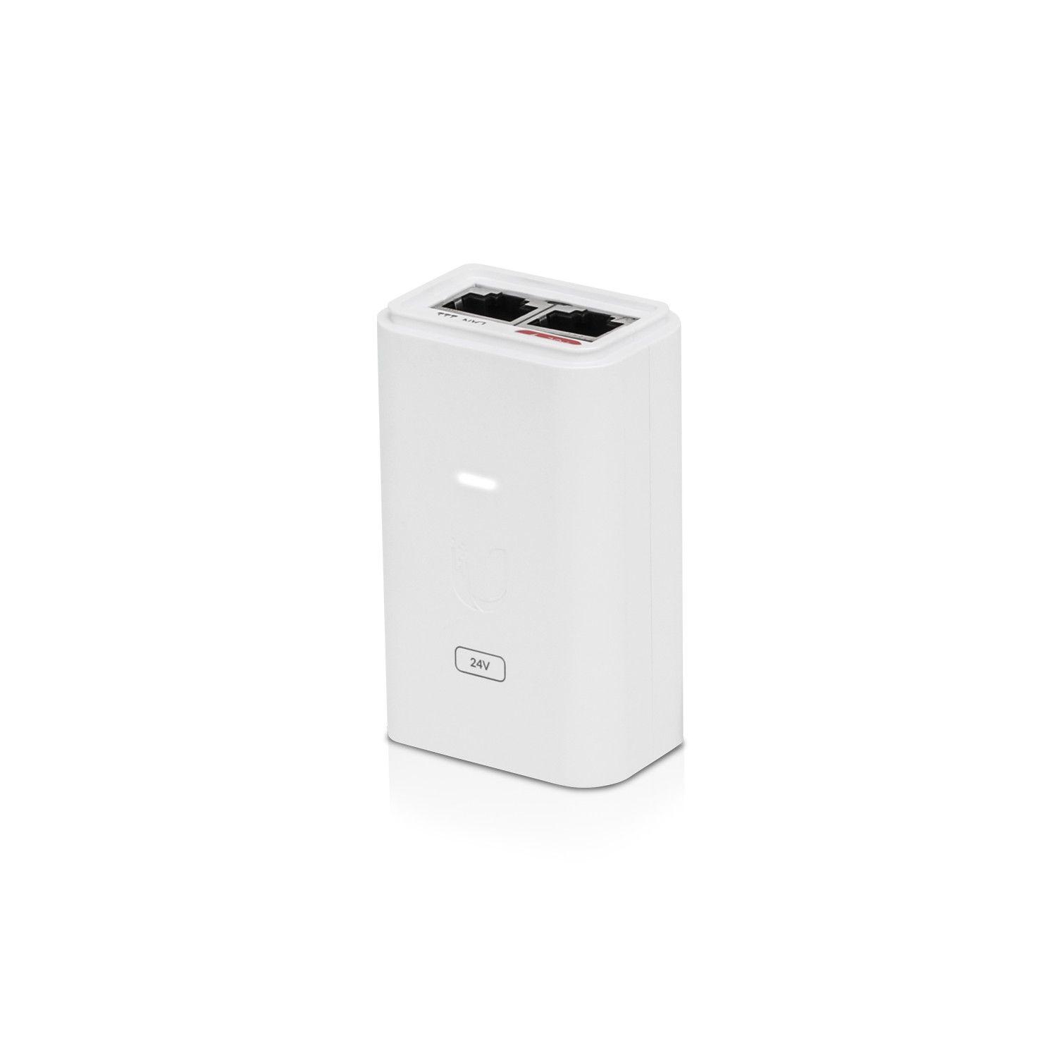 Inyector PoE Ubiquiti Gigabit 24 V 12 W 0,5 A con ESD-0