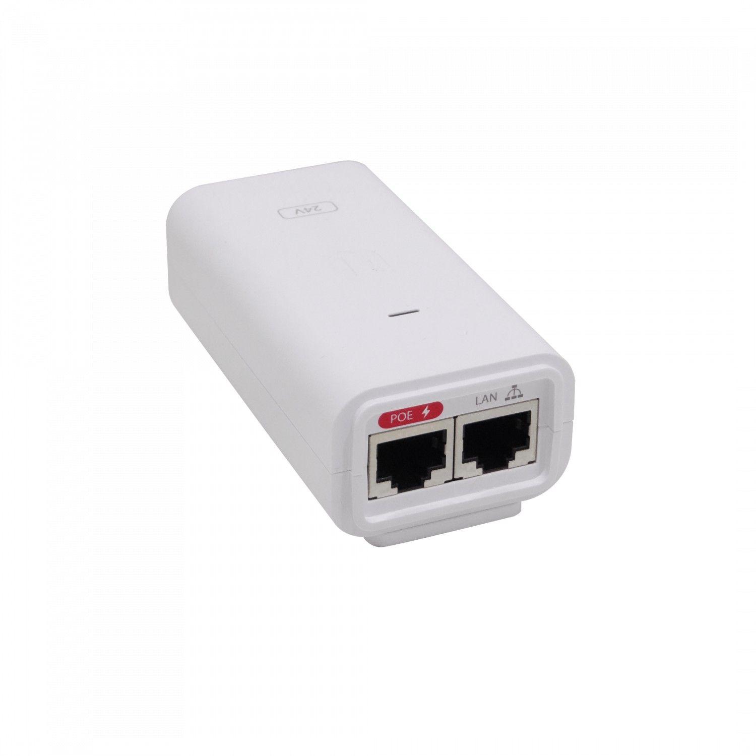 Inyector PoE Ubiquiti Gigabit 24 V 12 W 0,5 A con ESD-1