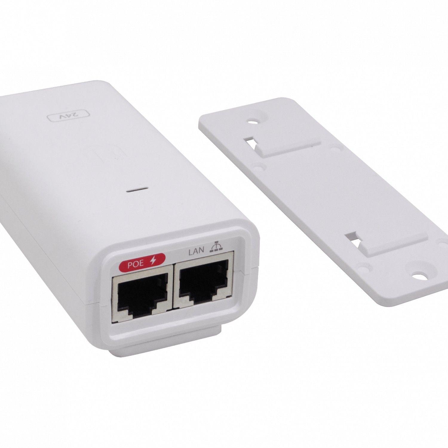Inyector PoE Ubiquiti Gigabit 24 V 12 W 0,5 A con ESD-3