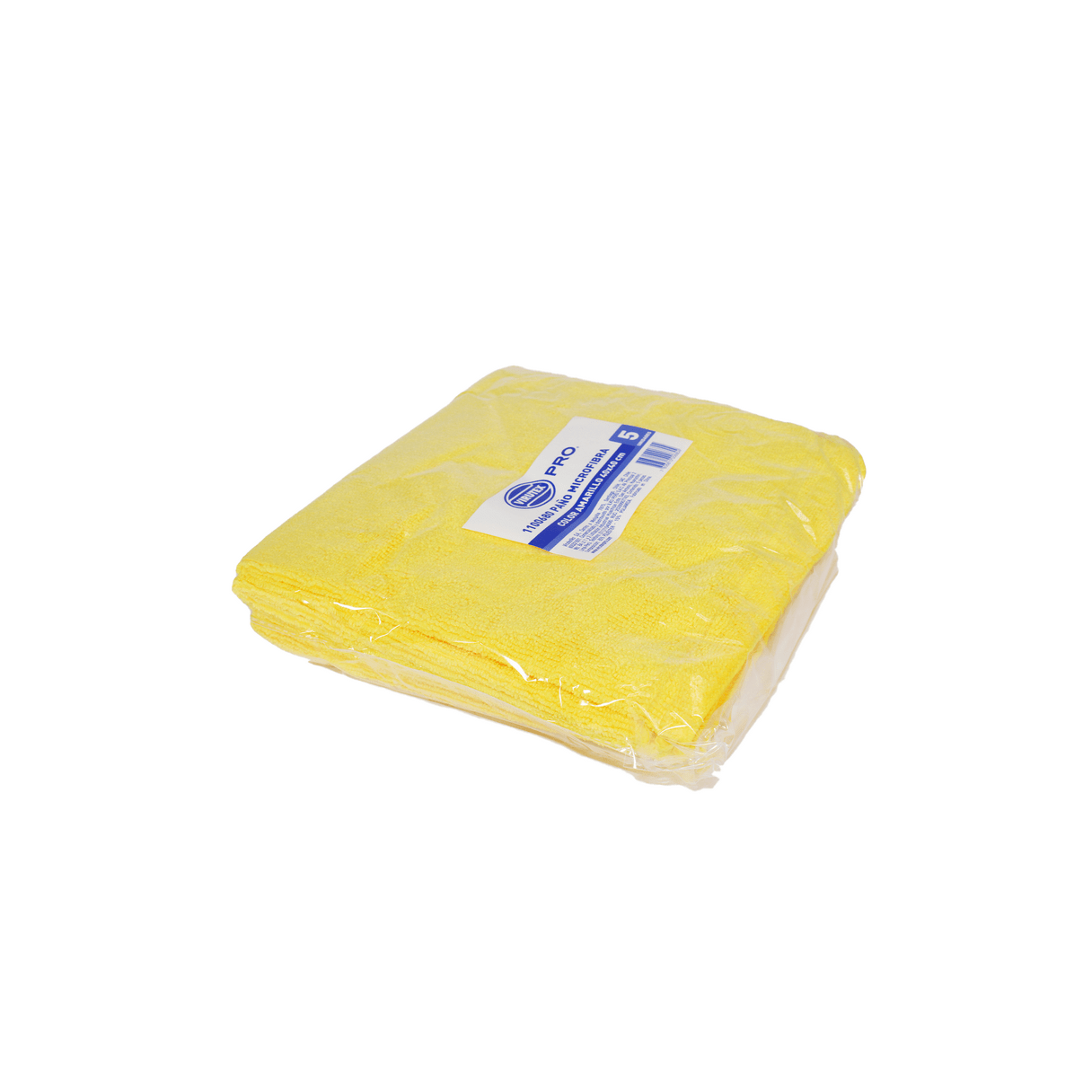 Paño de microfibra Virutex Pro multiuso 40x40 cm paquete de 5 unidades amarillo-1