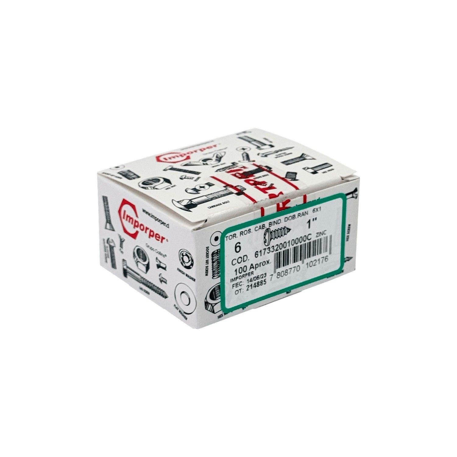 Tornillo Roscalata 6 x 1 pulgadas Zinc 100 unidades-3