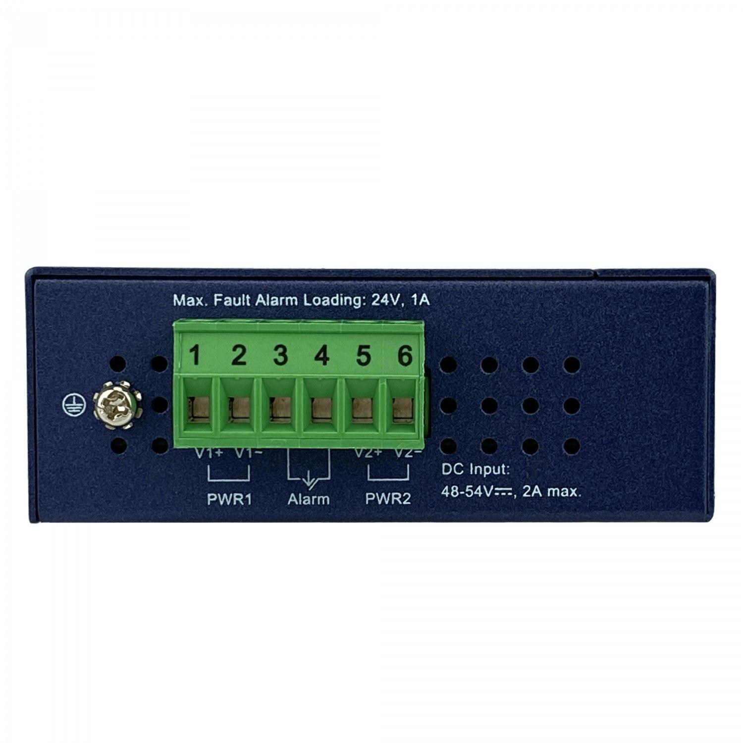 Inyector PoE Planet Riel-Din 802.3at 60 W 2 RJ45 Gigabit-3