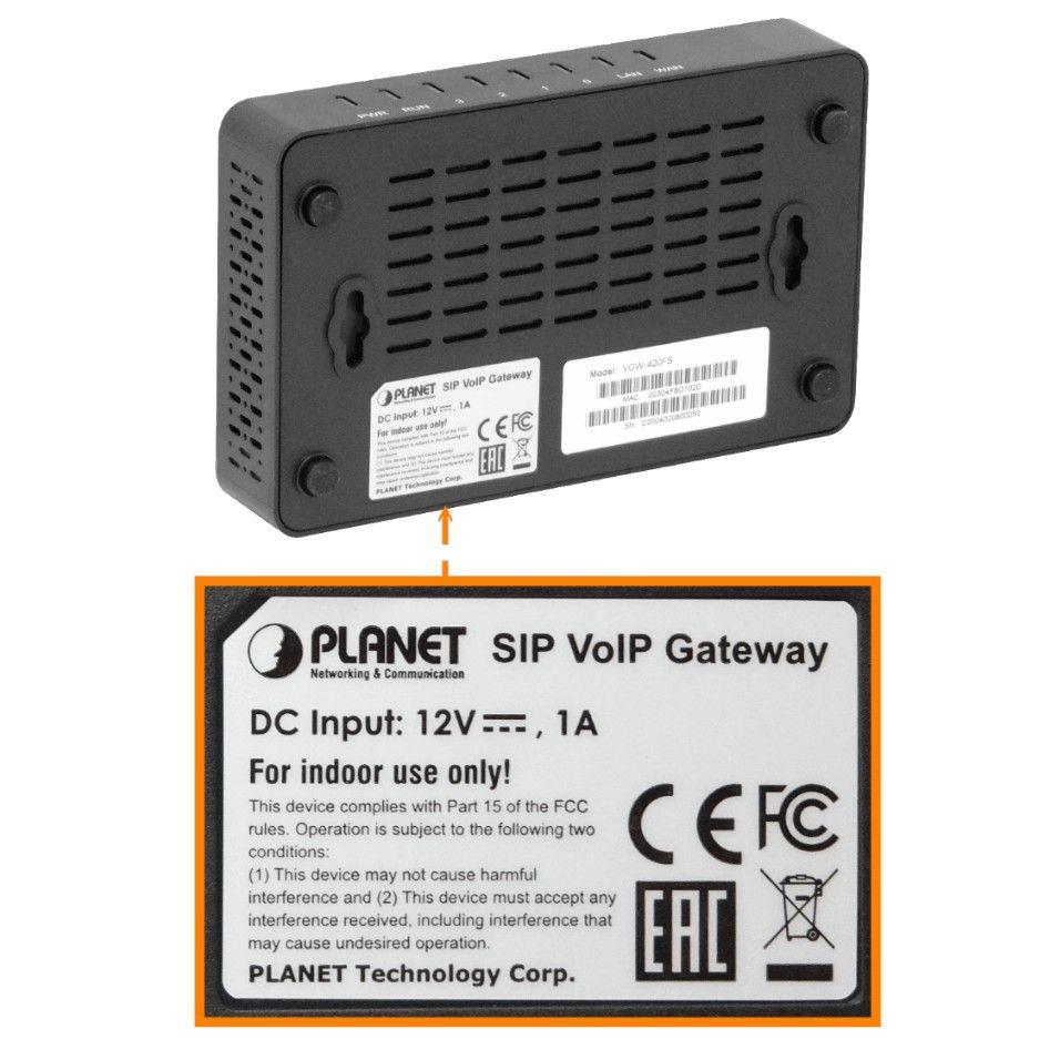 Router VoIP Planet 4 FXS 1 WAN genera 4 líneas telefónicas analógicas-4