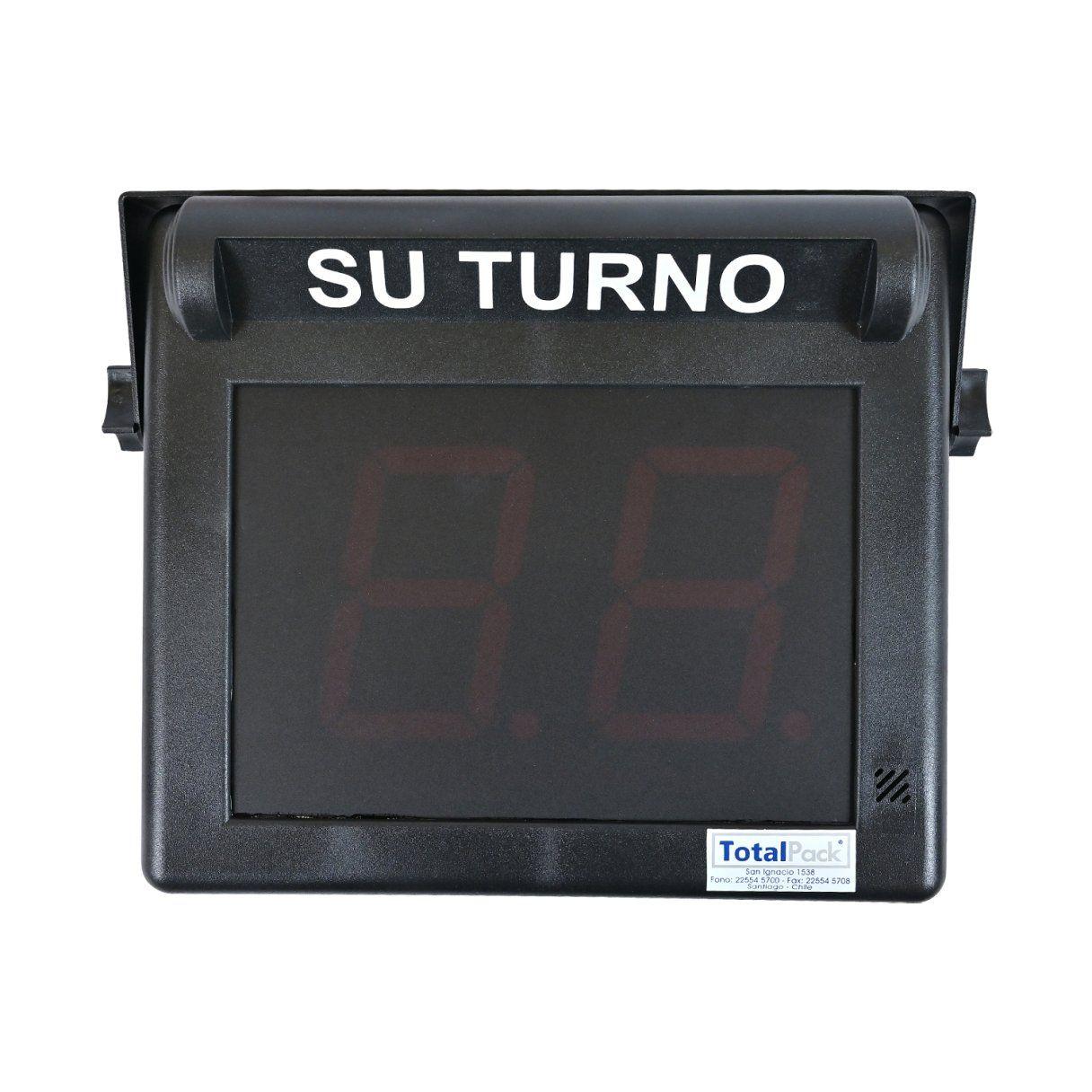 Pantalla electrónica atención al público con 3 pulsadores-1