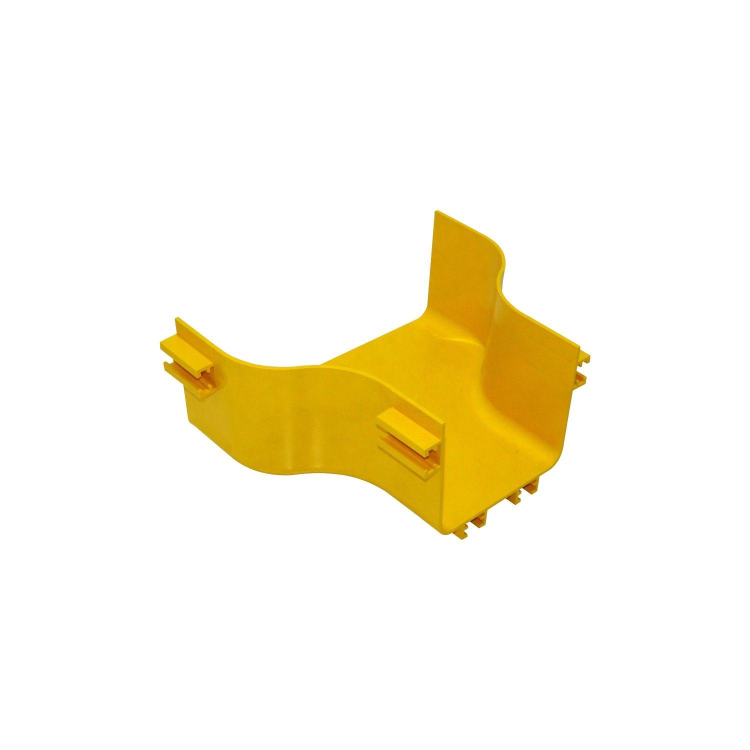 Convertidor macho PC+ABS LSZH 240x100 a 120x100 mm amarillo-0