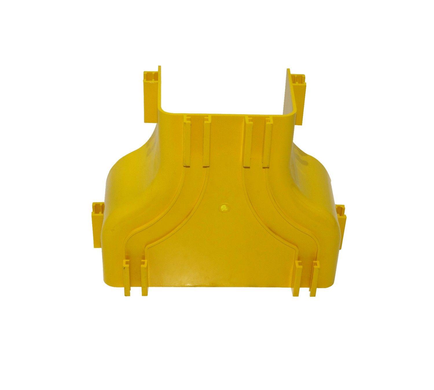 Convertidor macho PC+ABS LSZH 240x100 a 120x100 mm amarillo-5