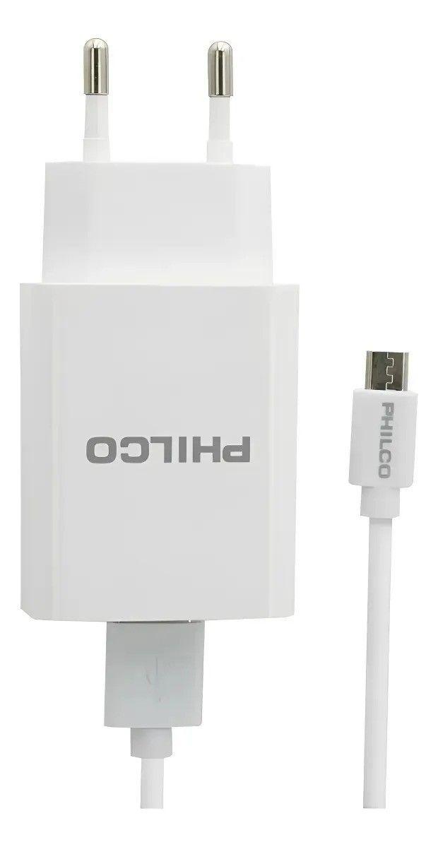 Cargador de pared Philco R2109 2.1 A doble USB tipo C blanco-4