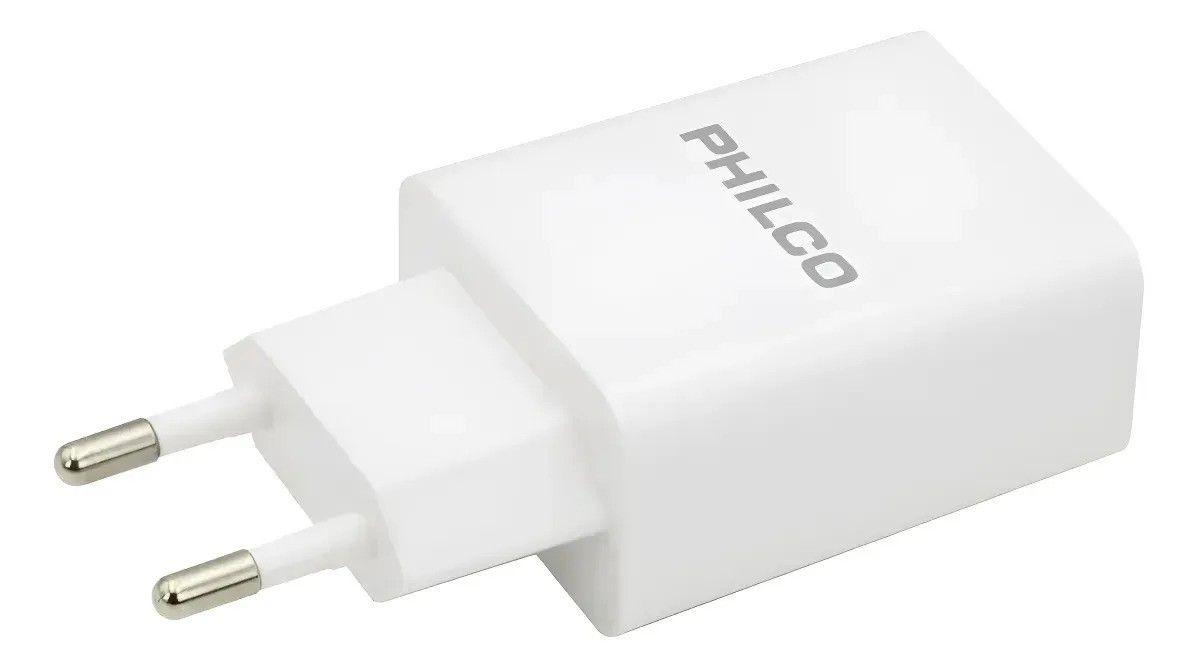 Cargador de pared Philco R2109 2.1 A doble USB tipo C blanco-5