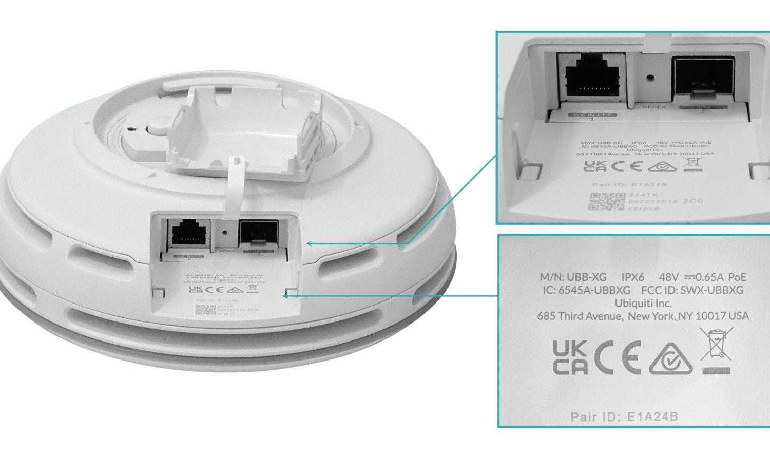 Conector Ubiquiti UBB-XG 6 Gbps 500 m 60 GHz y 5 GHz 2 unidades-3