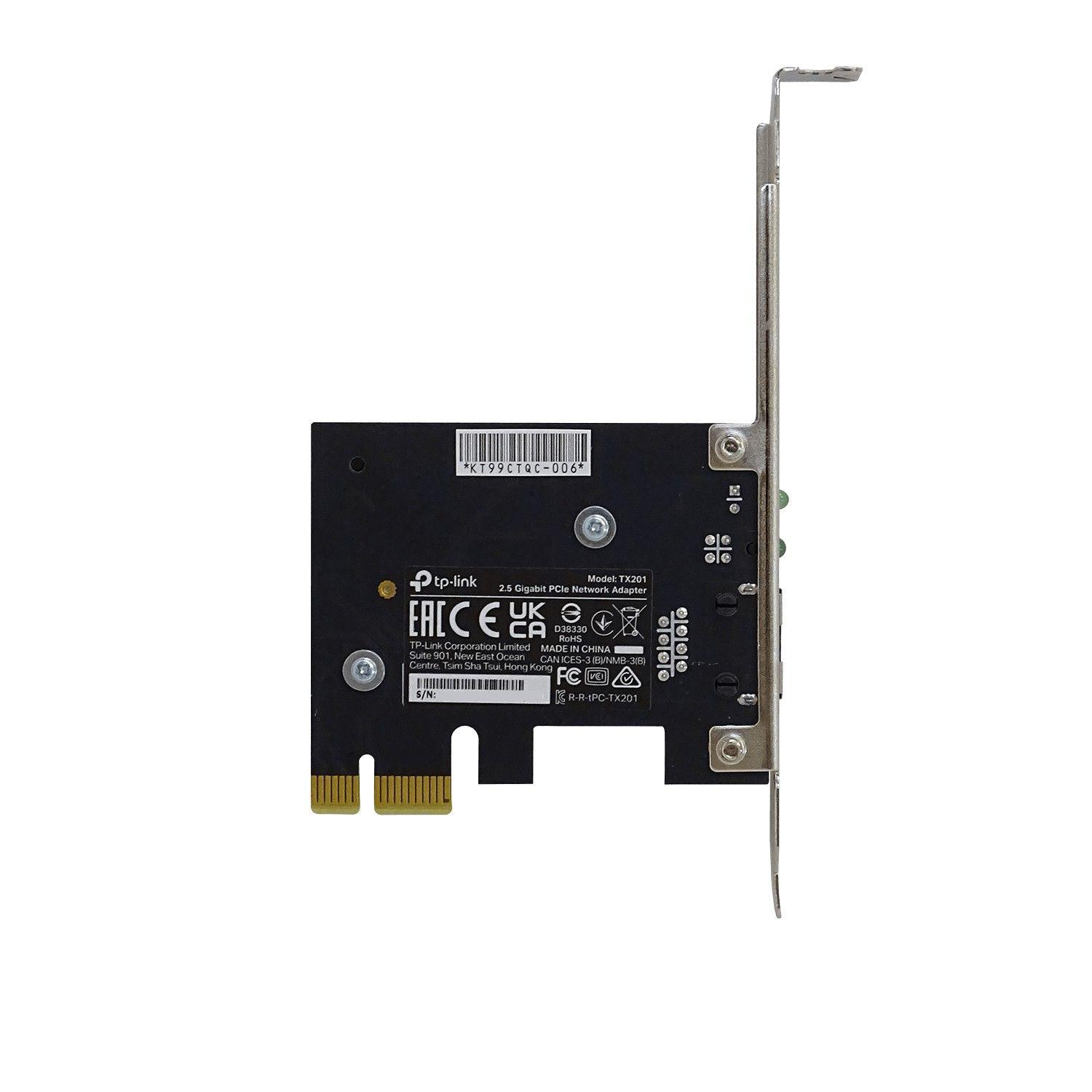 Tarjeta de red TP-LINK PCIe 2.5 Gbps cobre-5