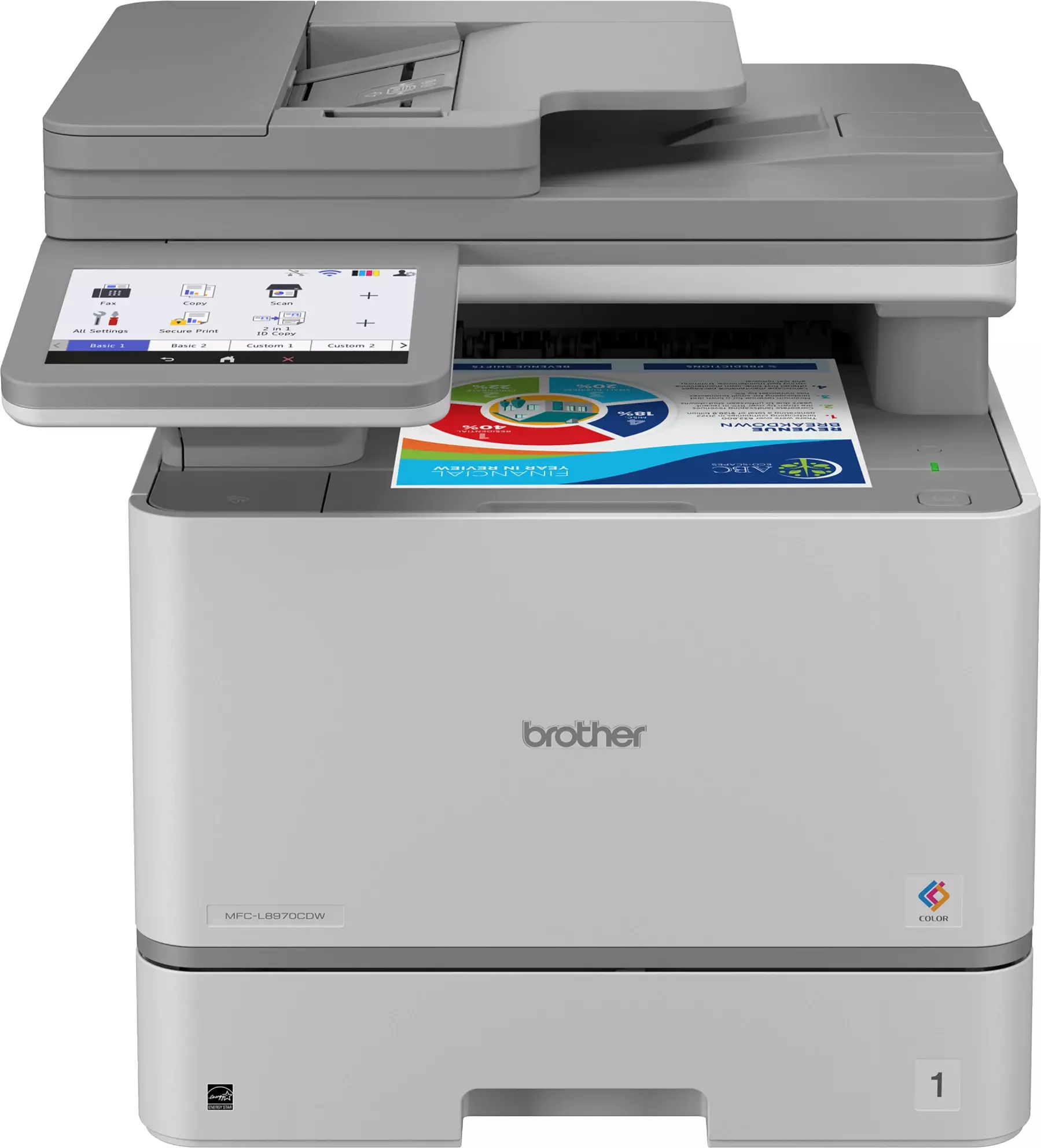 Impresora multifuncional Brother MFC-L8970CDW láser color 33 PPM dúplex WiFi ADF-1
