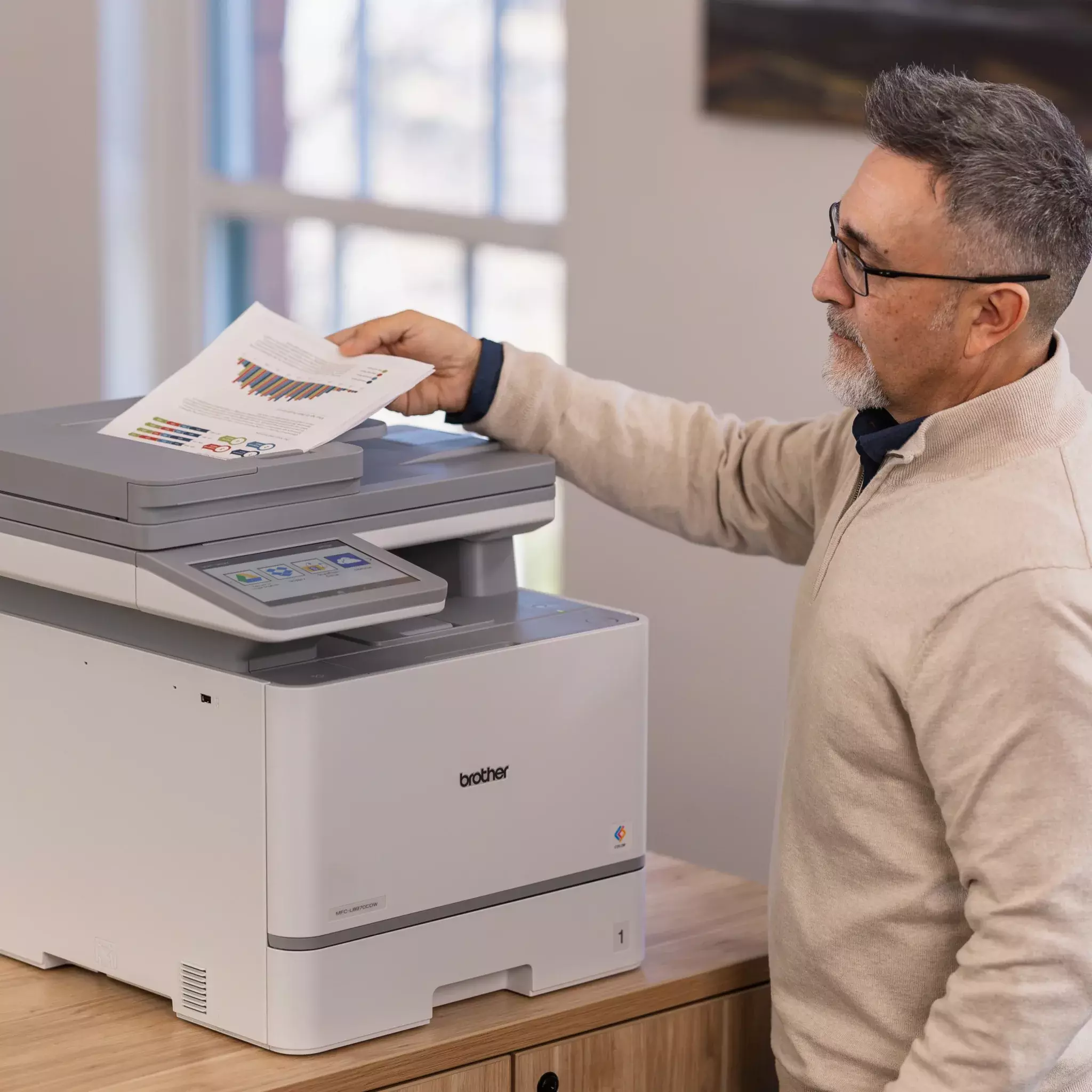 Impresora multifuncional Brother MFC-L8970CDW láser color 33 PPM dúplex WiFi ADF-2