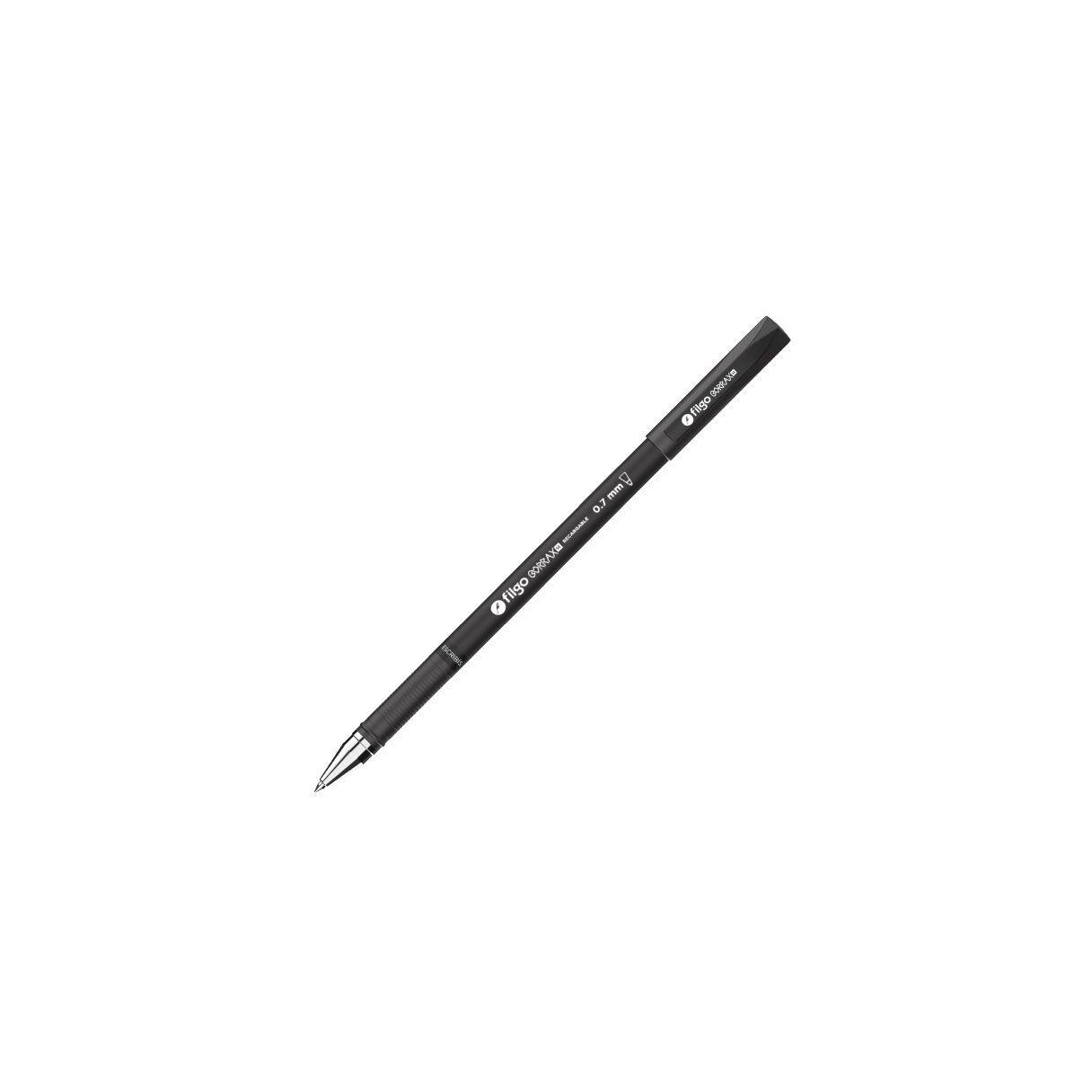 Bolígrafo gel Filgo Borrax SE 0.7 mm recargable negro-0