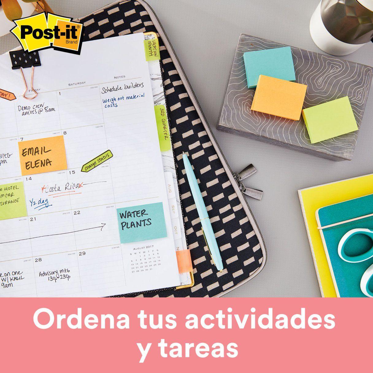 Nota adhesiva Post-It 653 chico neón 4x400 hojas-1