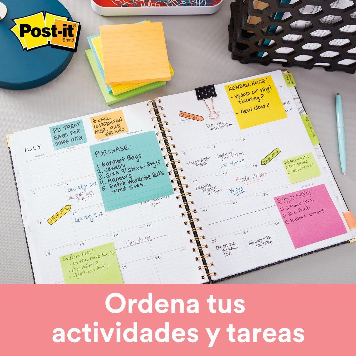 Nota adhesiva Post-It 653 chico neón 4x400 hojas-2