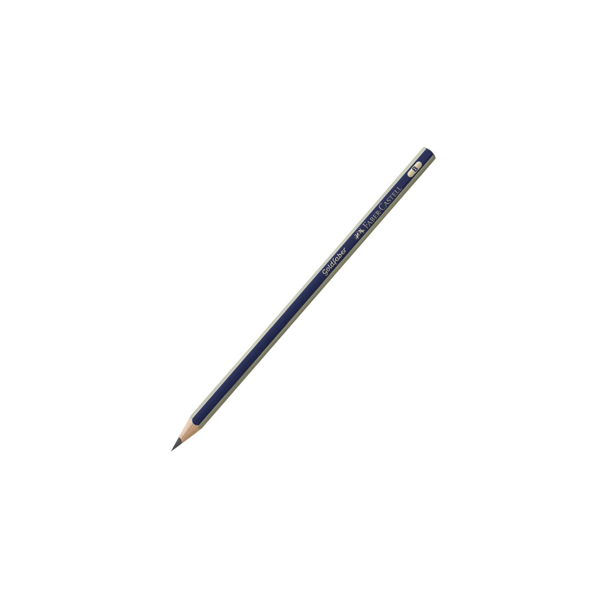 Lápiz de grafito Faber Castell Goldfaber 1221 1B hexagonal-0