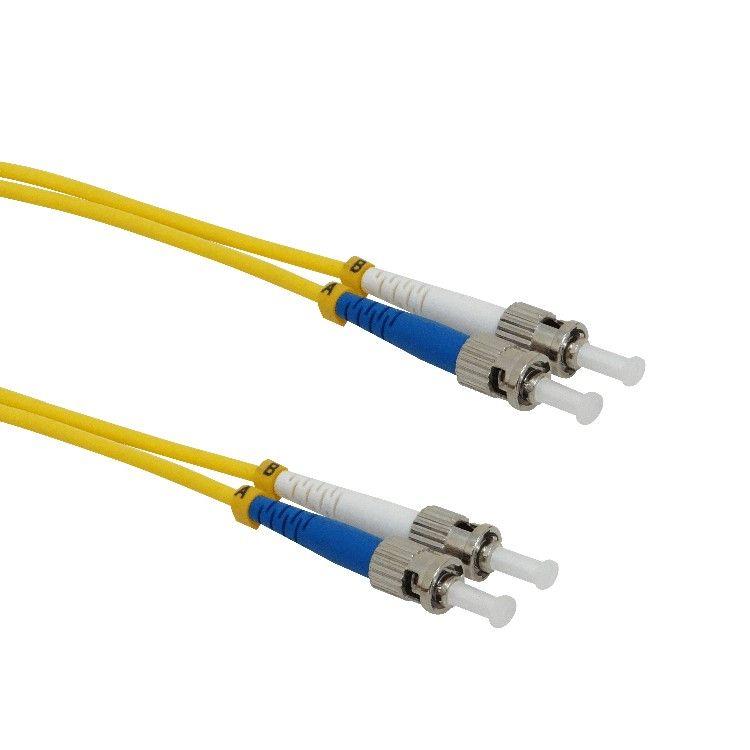 Cable jumper de fibra óptica ST-ST monomodo 3 m 9/125 um 3 mm-2