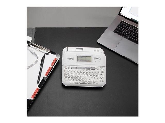 Rotuladora Brother con pantalla LCD a color teclado QWERTY USB-3