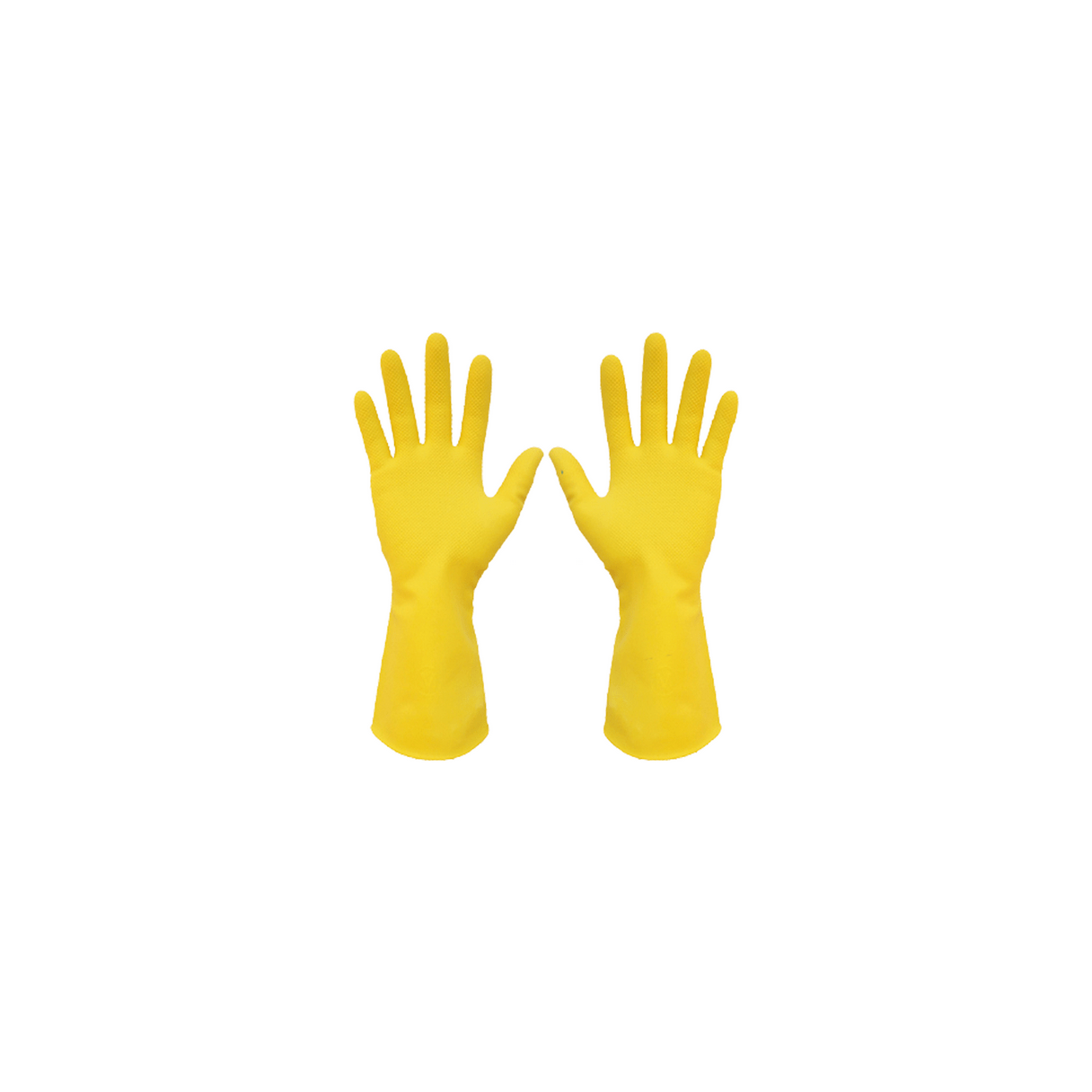 Guantes de látex Tresor doméstico gamuzado talla L amarillo-2