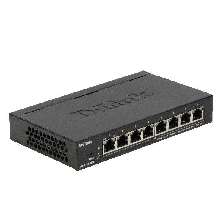 Switch D-Link 8 puertos PoE 48 V 64 W total-0