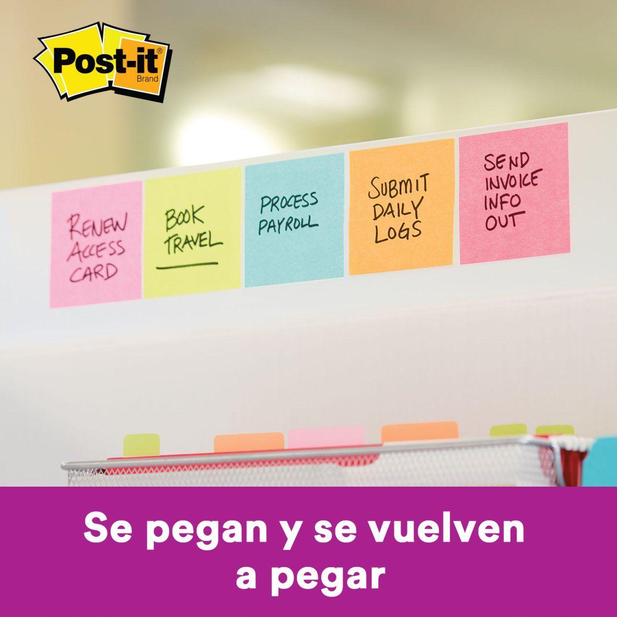 Nota adhesiva 3M Post-It 654 135 hojas colores surtidos-1