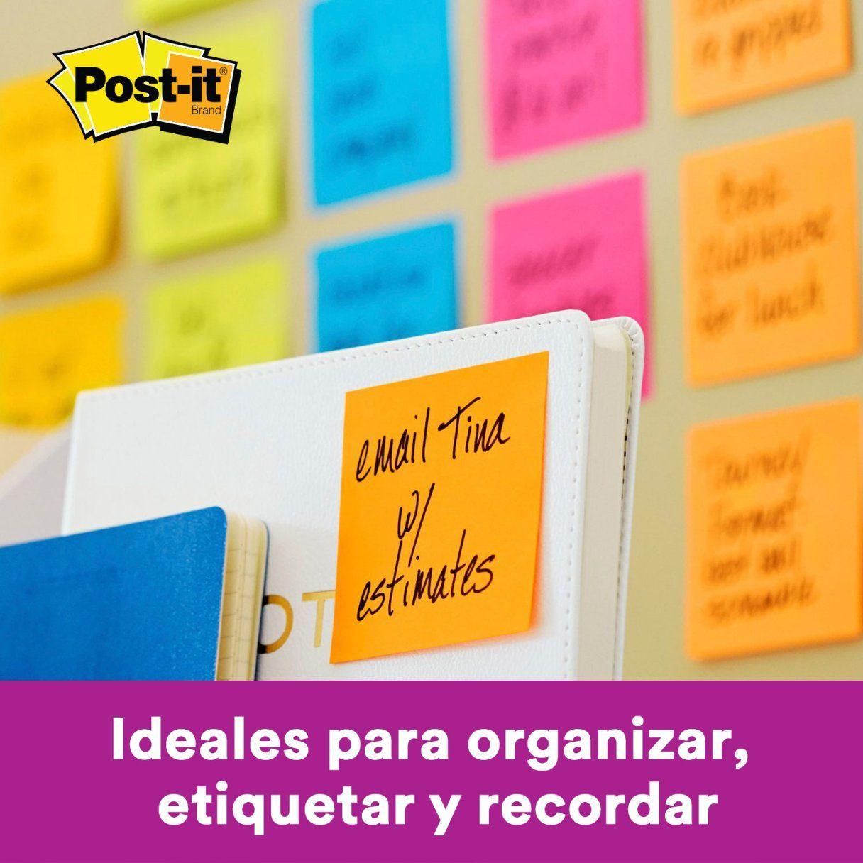 Nota adhesiva 3M Post-It 654 135 hojas colores surtidos-3