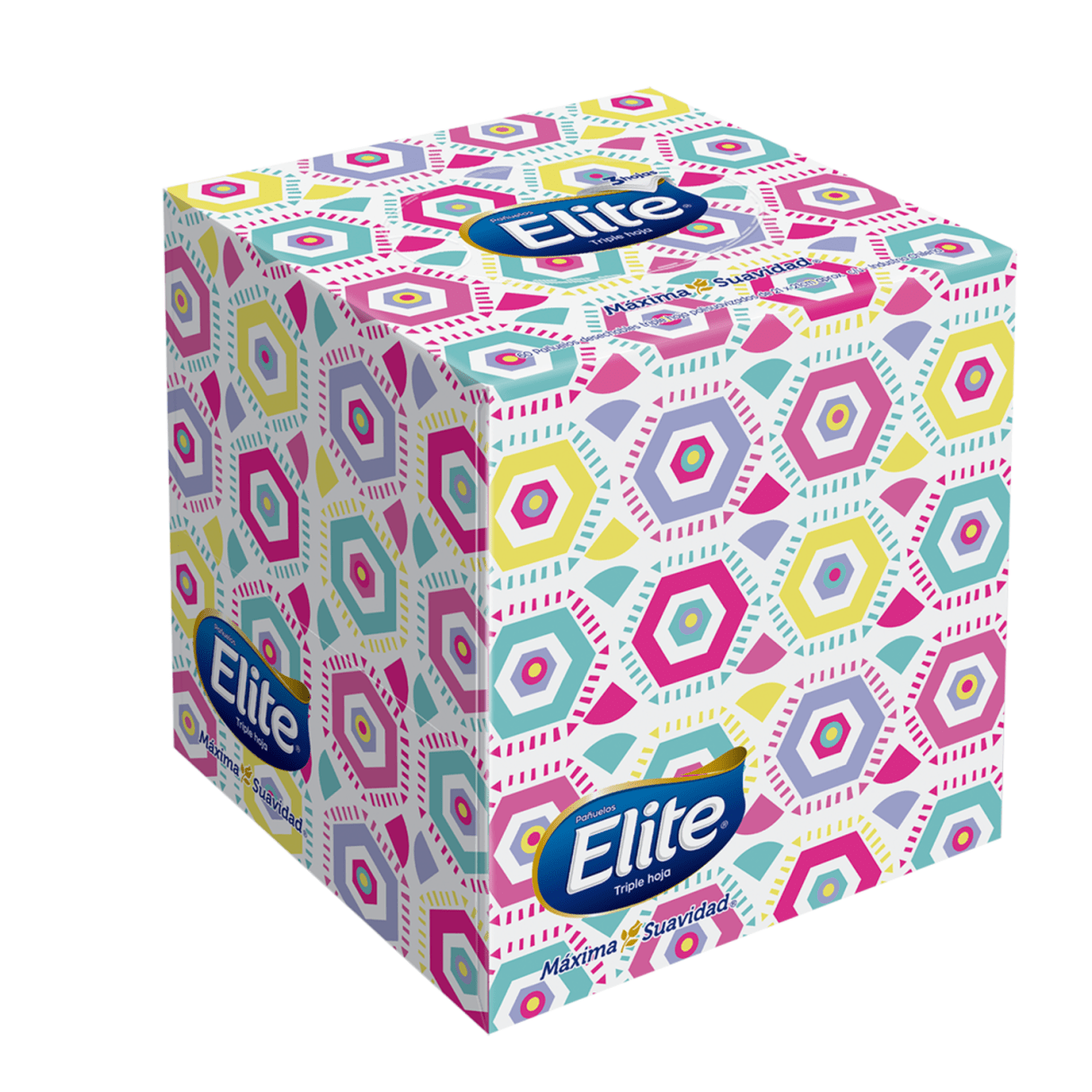 Pañuelo facial Elite Premium triple hoja cubo 60 hojas-1