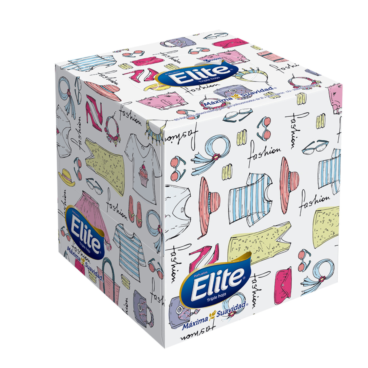 Pañuelo facial Elite Premium triple hoja cubo 60 hojas-2