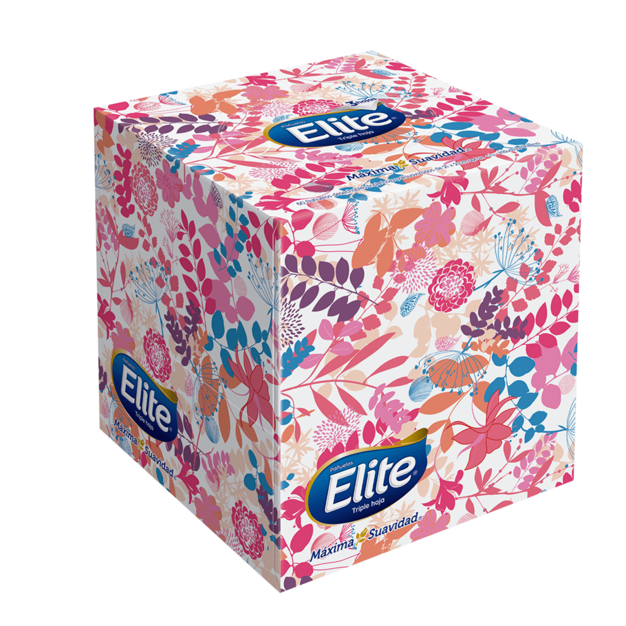 Pañuelo facial Elite Premium triple hoja cubo 60 hojas-3