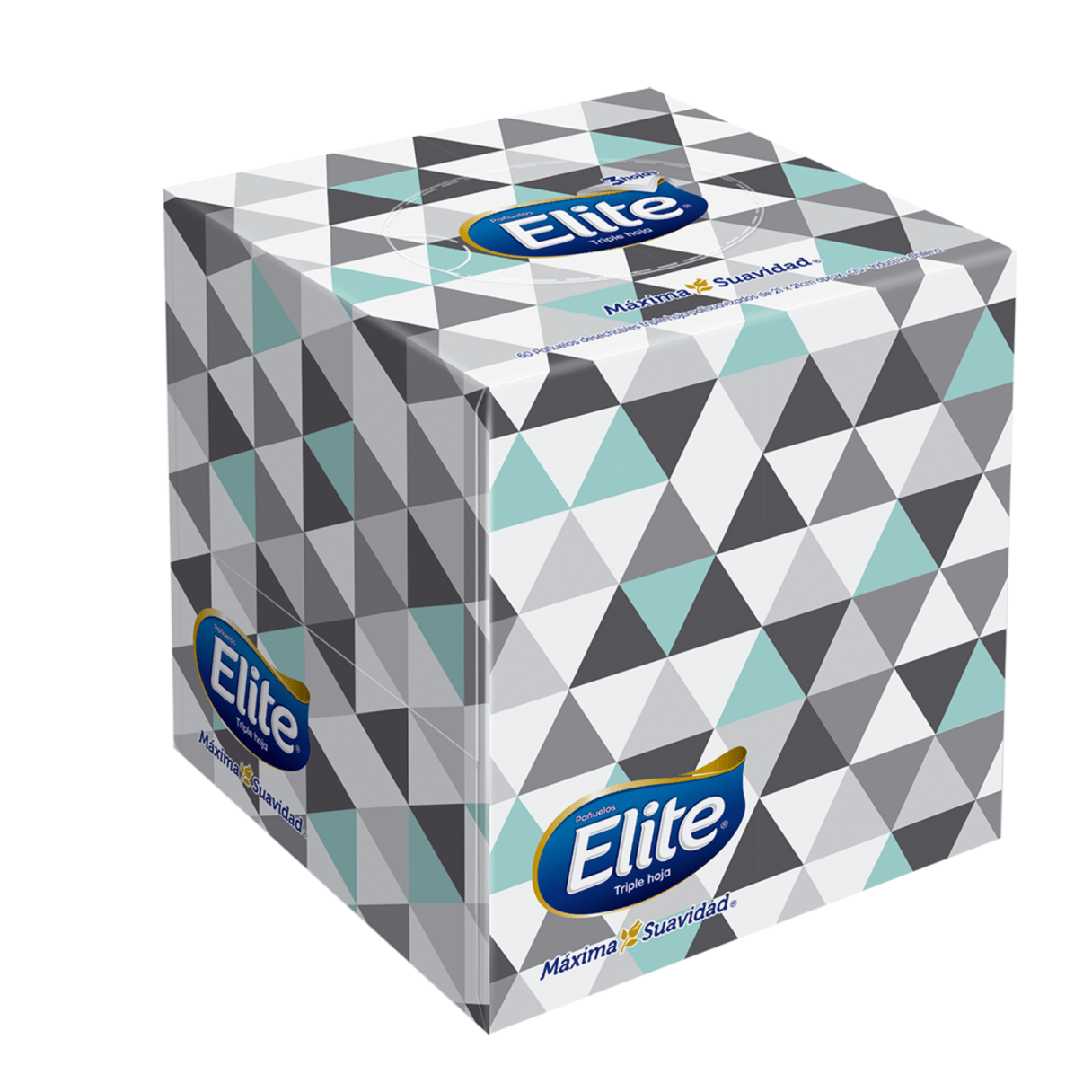 Pañuelo facial Elite Premium triple hoja cubo 60 hojas-4