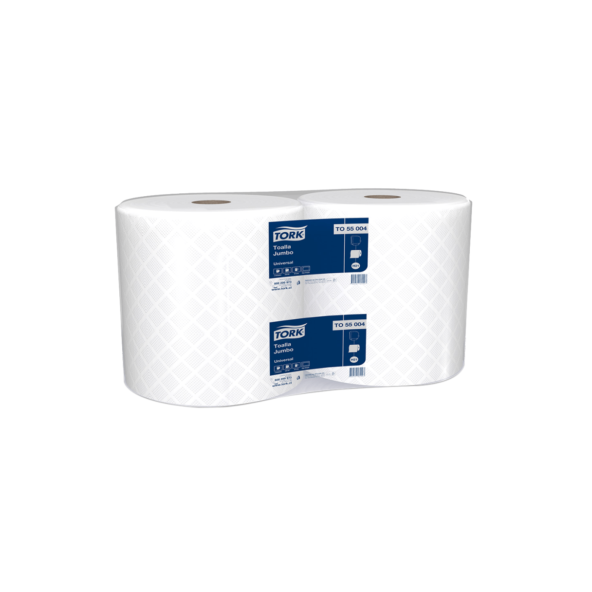Toalla de papel Tork Universal 2 rollos 250 m hoja simple-1