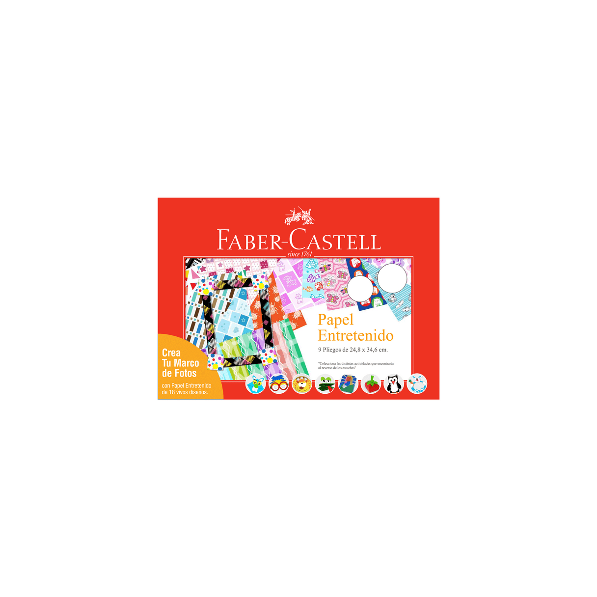 Carpeta de papel entretenido Faber-Castell 9 pliegos-0
