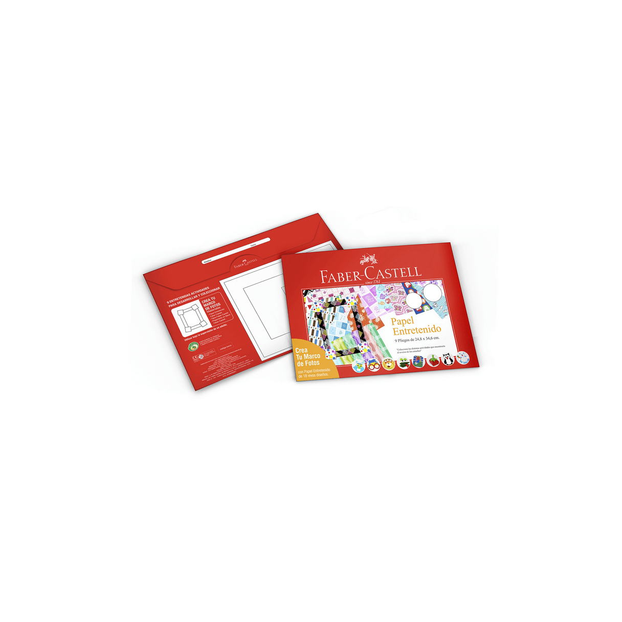 Carpeta de papel entretenido Faber-Castell 9 pliegos-2