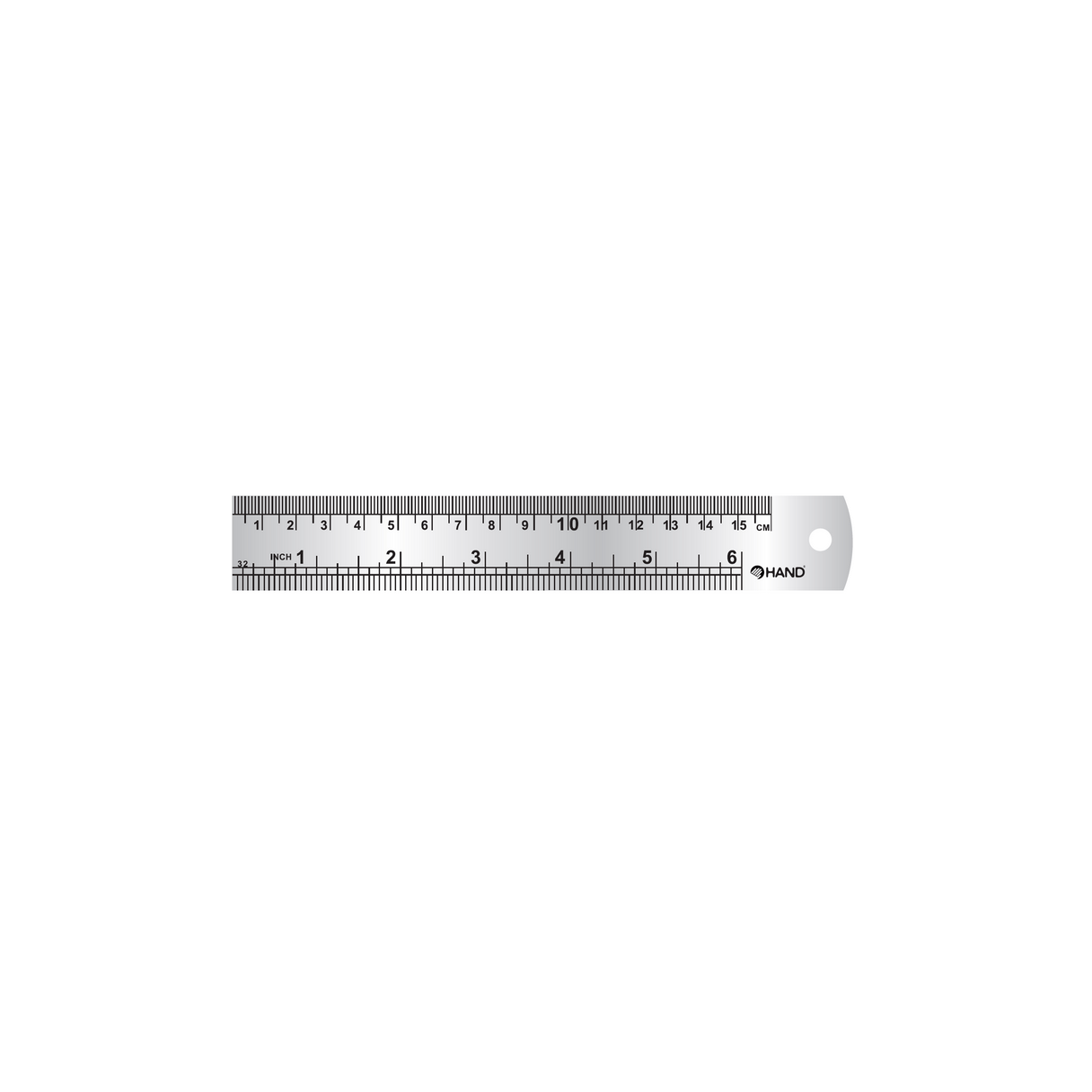 Regla graduada Hand 15 cm acero inoxidable-0