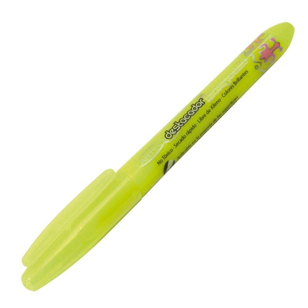 Destacador Artel cuerpo fino amarillo-0