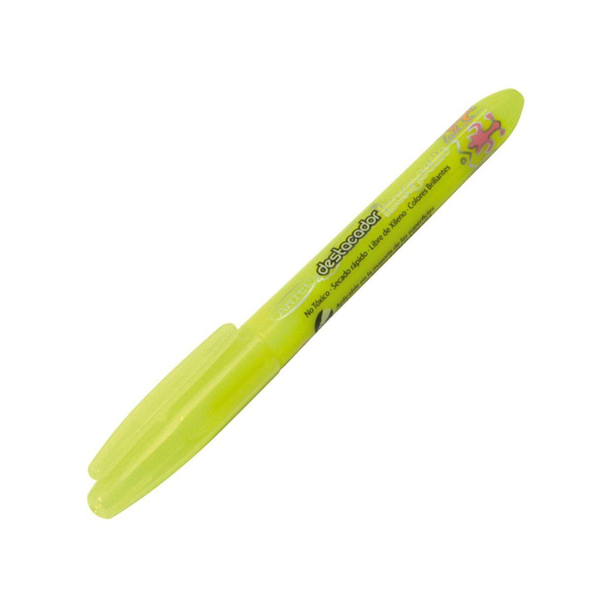 Destacador Artel cuerpo fino amarillo-1