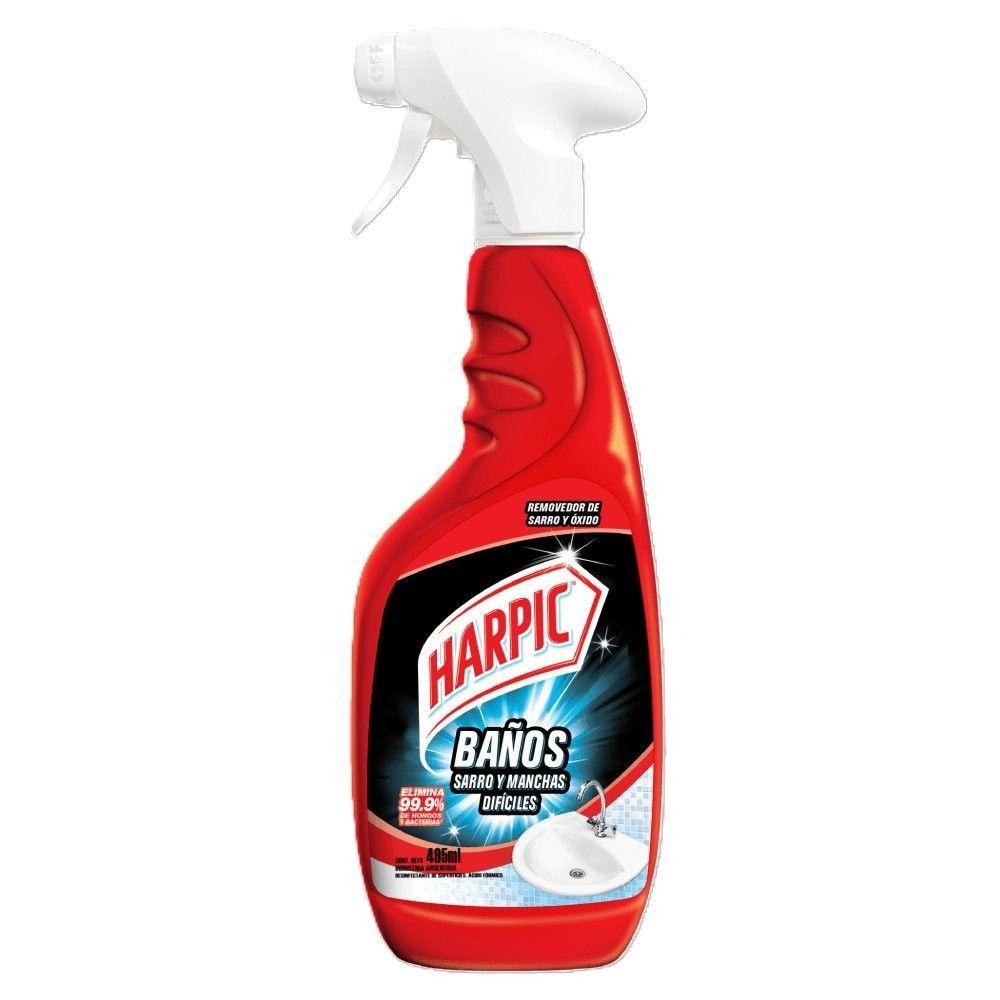 Limpiador de baño Harpic Sarro y manchas difíciles 485 ml-0
