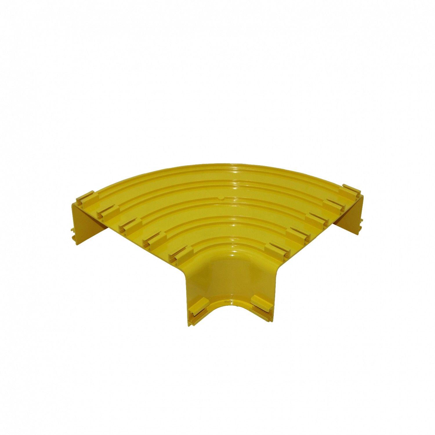 Ángulo plano 90º 360x100 mm PC+ABS LSZH macho amarillo-3