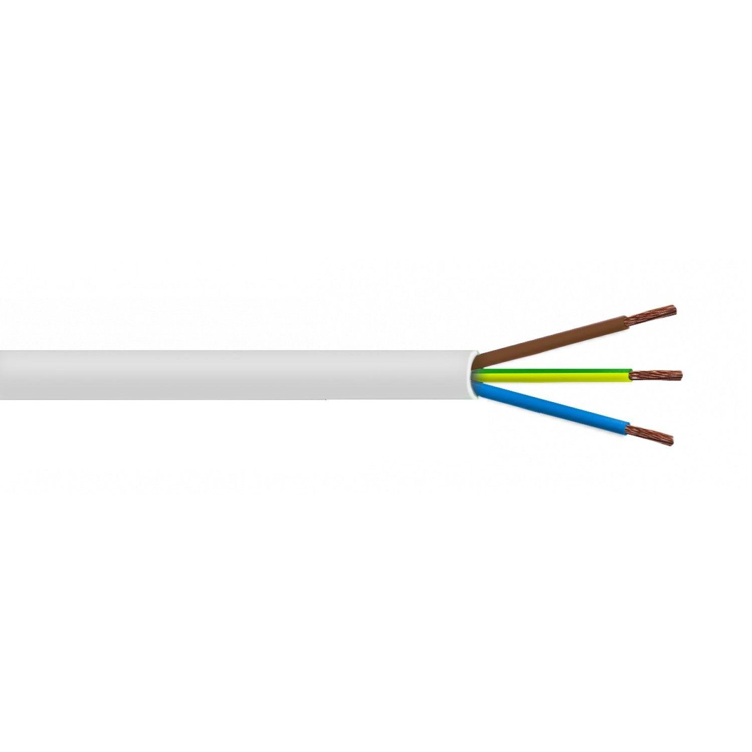 Cable eléctrico RVV 3x1,0 mm 100 m 8-10 A-0