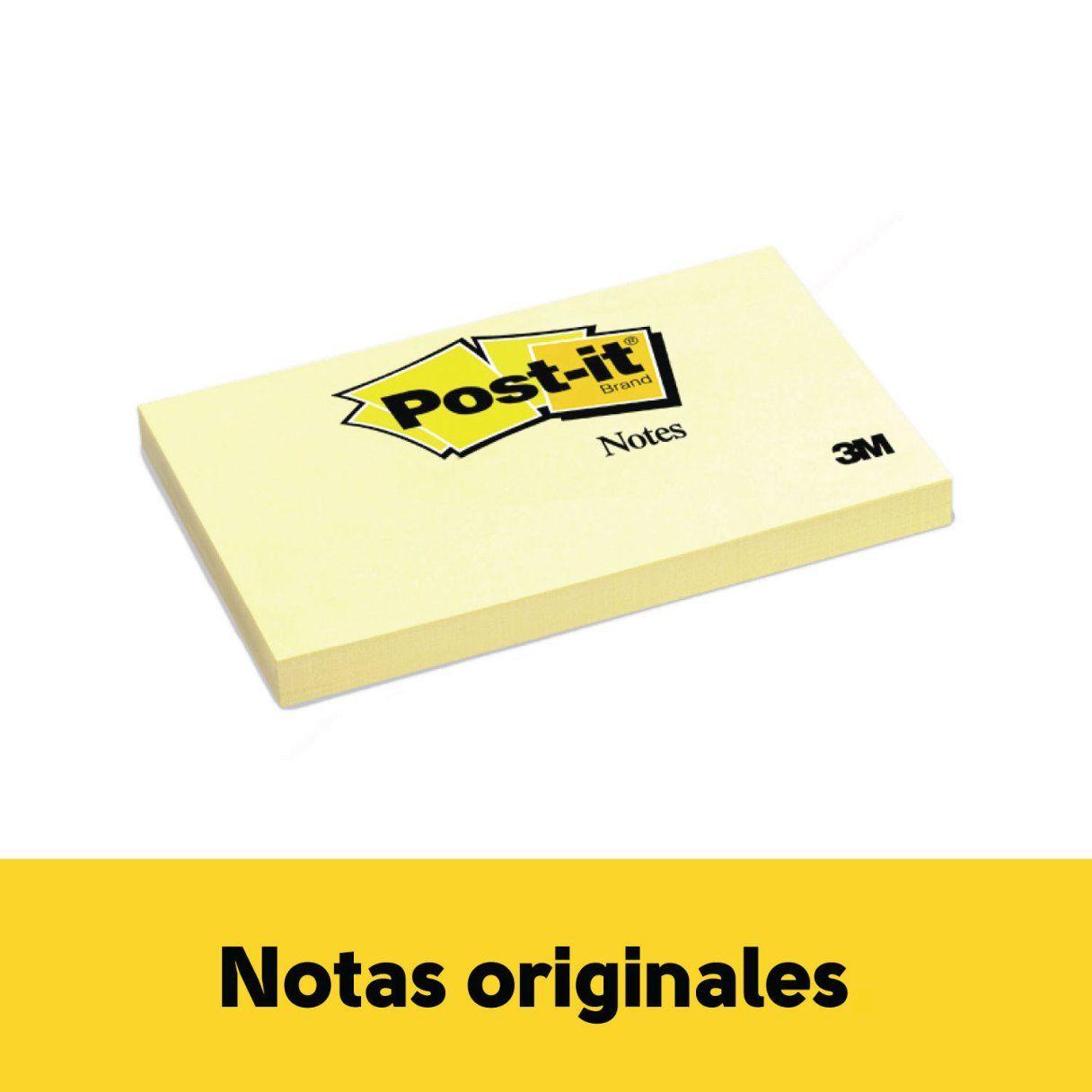 Nota adhesiva 3M Post-It 655 100 hojas amarillo canario-2
