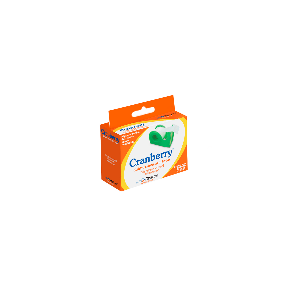Tela adhesiva Cranberry médica 2,5 cm x 9 m-1