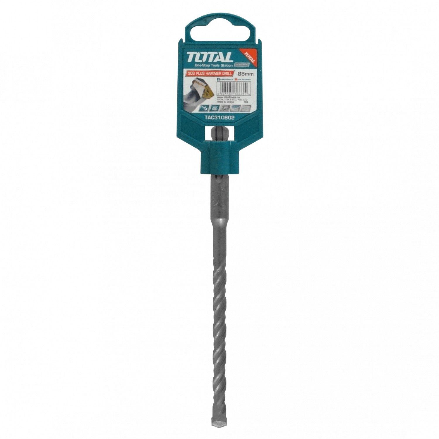 Broca rotomartillo Total SDS 8 mm x 160 mm para concreto-2