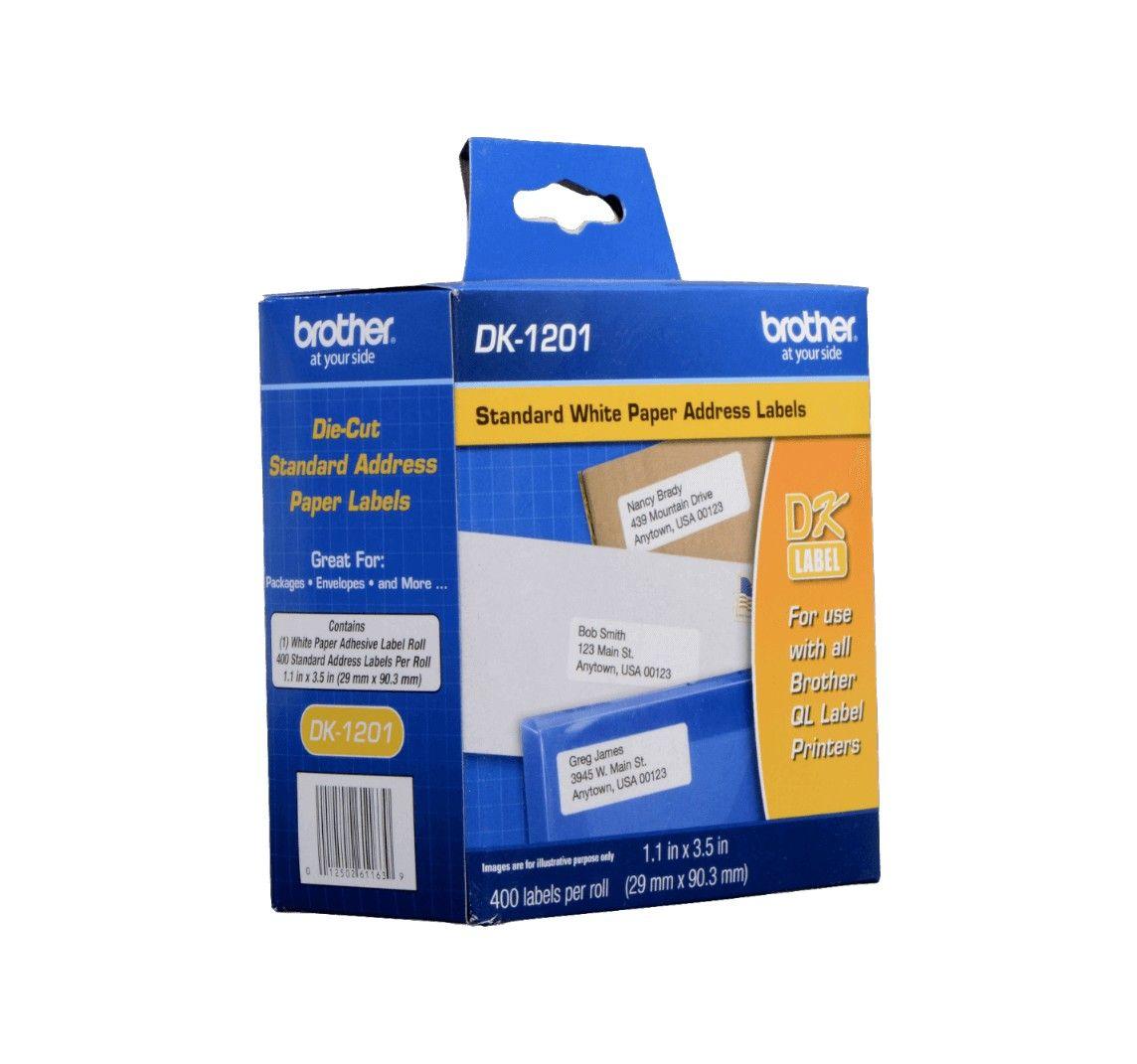 Etiqueta adhesiva Brother 29x90 mm papel blanco para serie QL-3