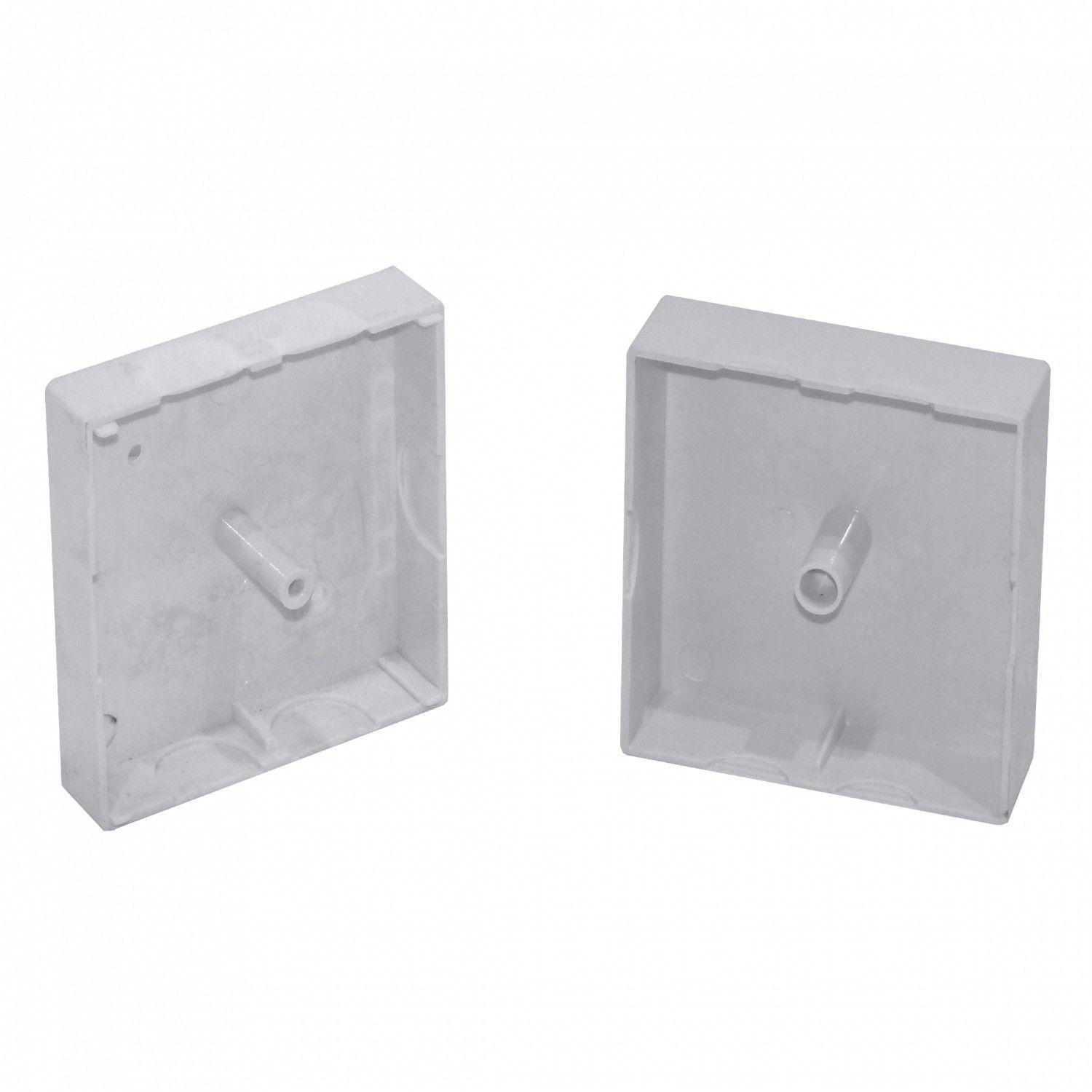 Caja estanca MEC 65x65x35 mm con 1 tornillo blanca-0