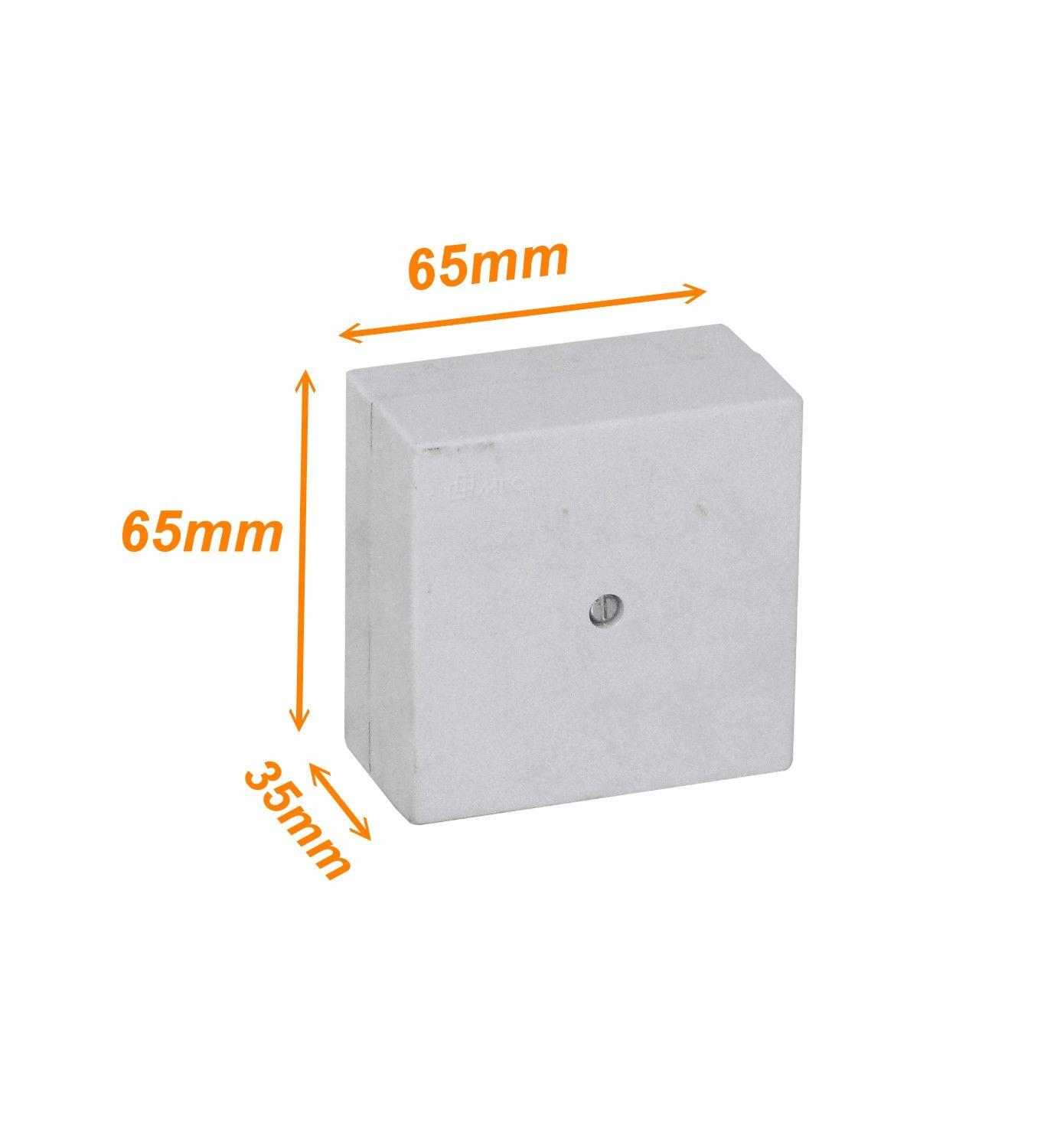 Caja estanca MEC 65x65x35 mm con 1 tornillo blanca-2